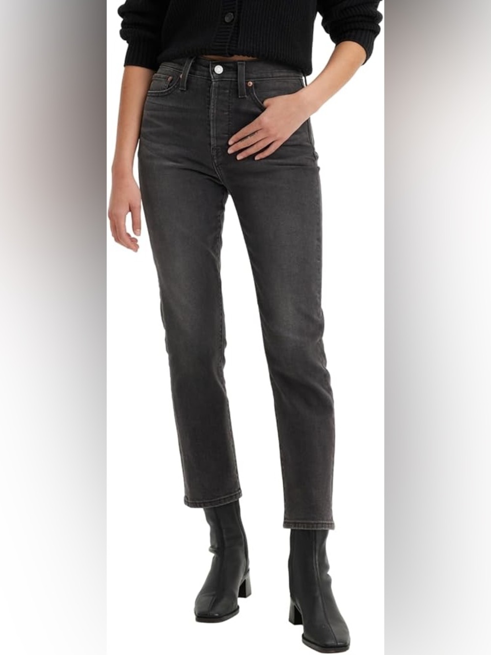 Levi's Wedgie High Rise Women's Jeans in Dark Blue Navy Wash size 25 Denim